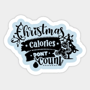 Christmas calories don't count Sticker